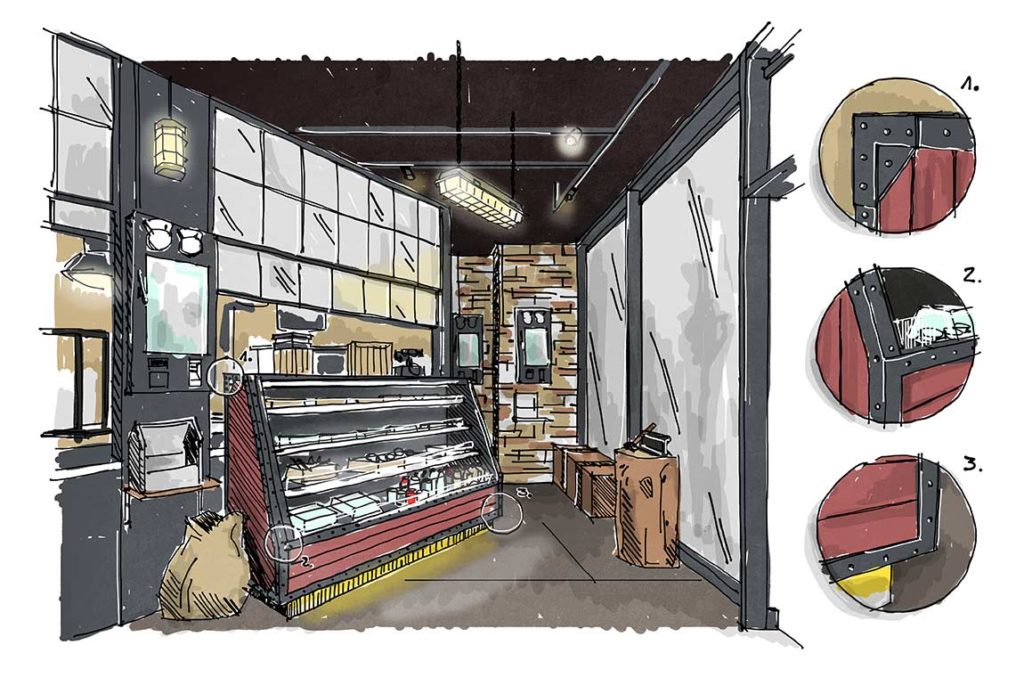 Negishi Konstruktionsskizze