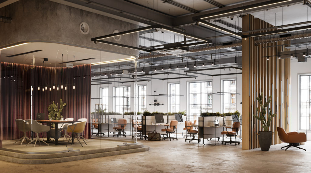 Modernes Grossraumbüro